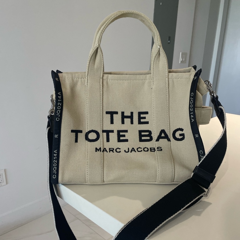 Marc Jacobs Beige and Black Messenger Bag
